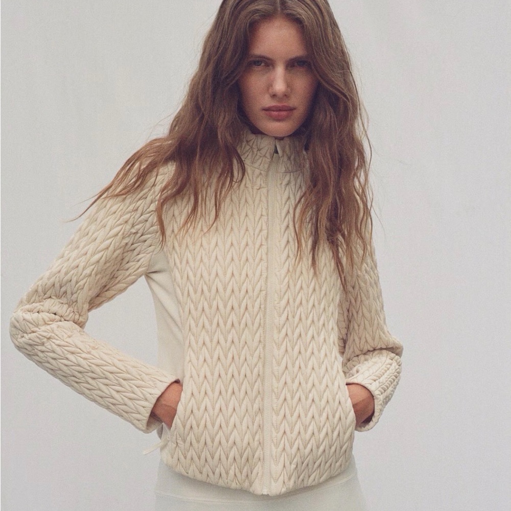 H&M Cream Textured jacket